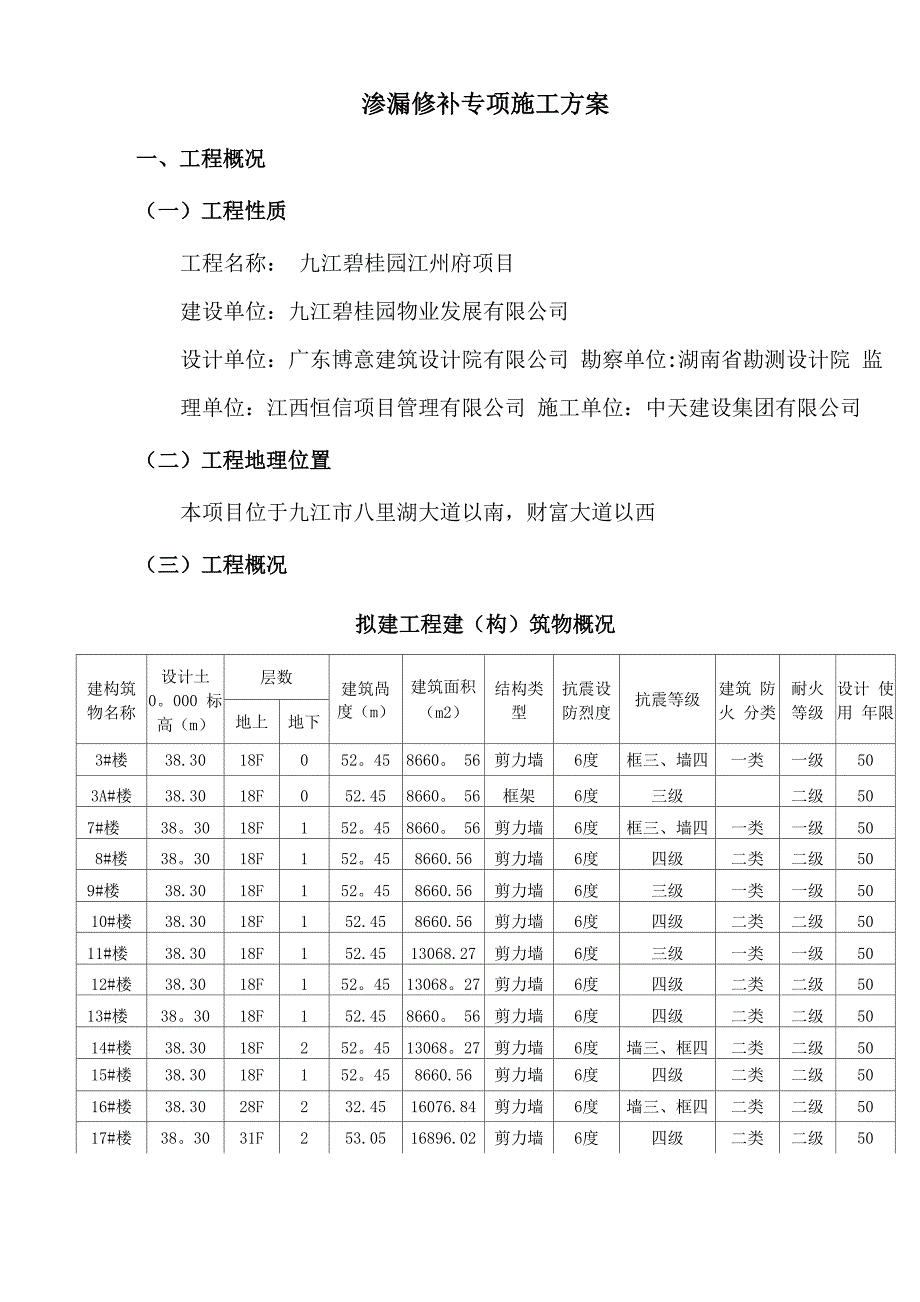 渗漏修补专项施工方案_第2页