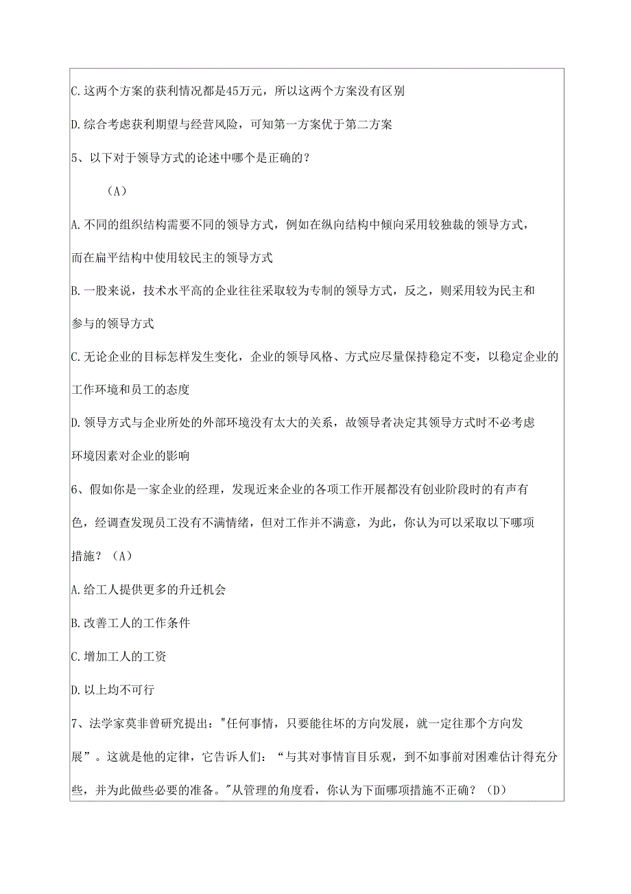 1管理学德鲁克国际商学院试题答案_第3页