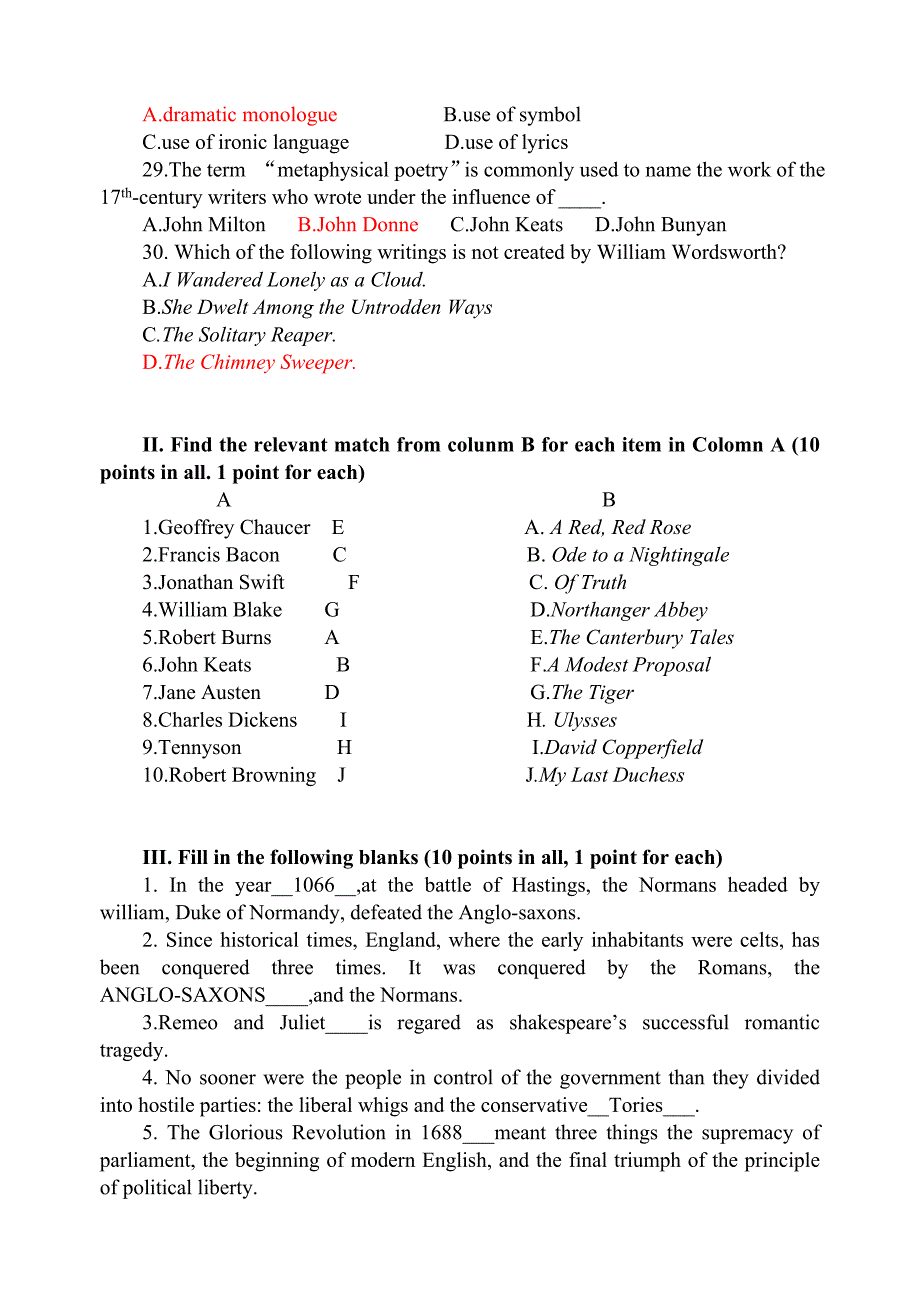 (完整)英国文学史及选读--期末试题及答案-推荐文档.doc_第4页