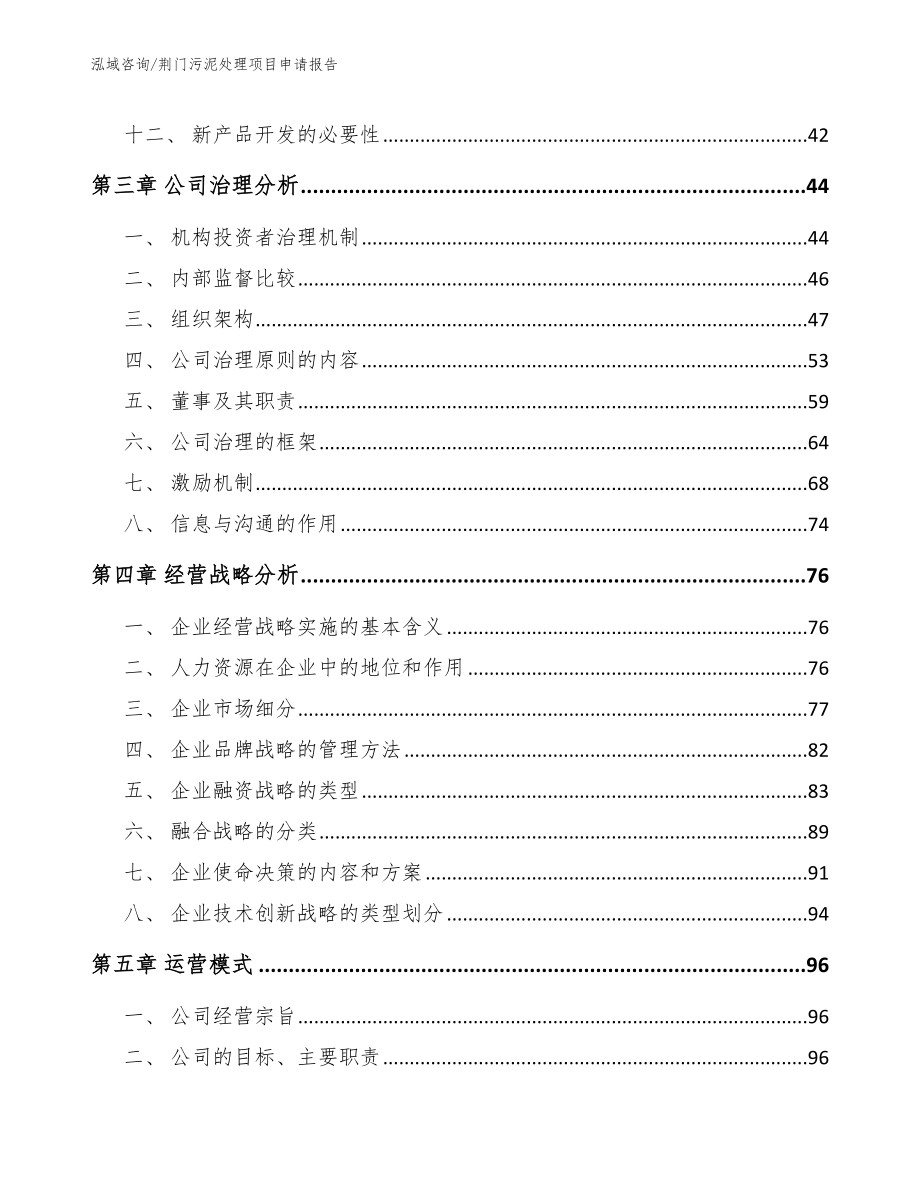 荆门污泥处理项目申请报告_范文_第2页