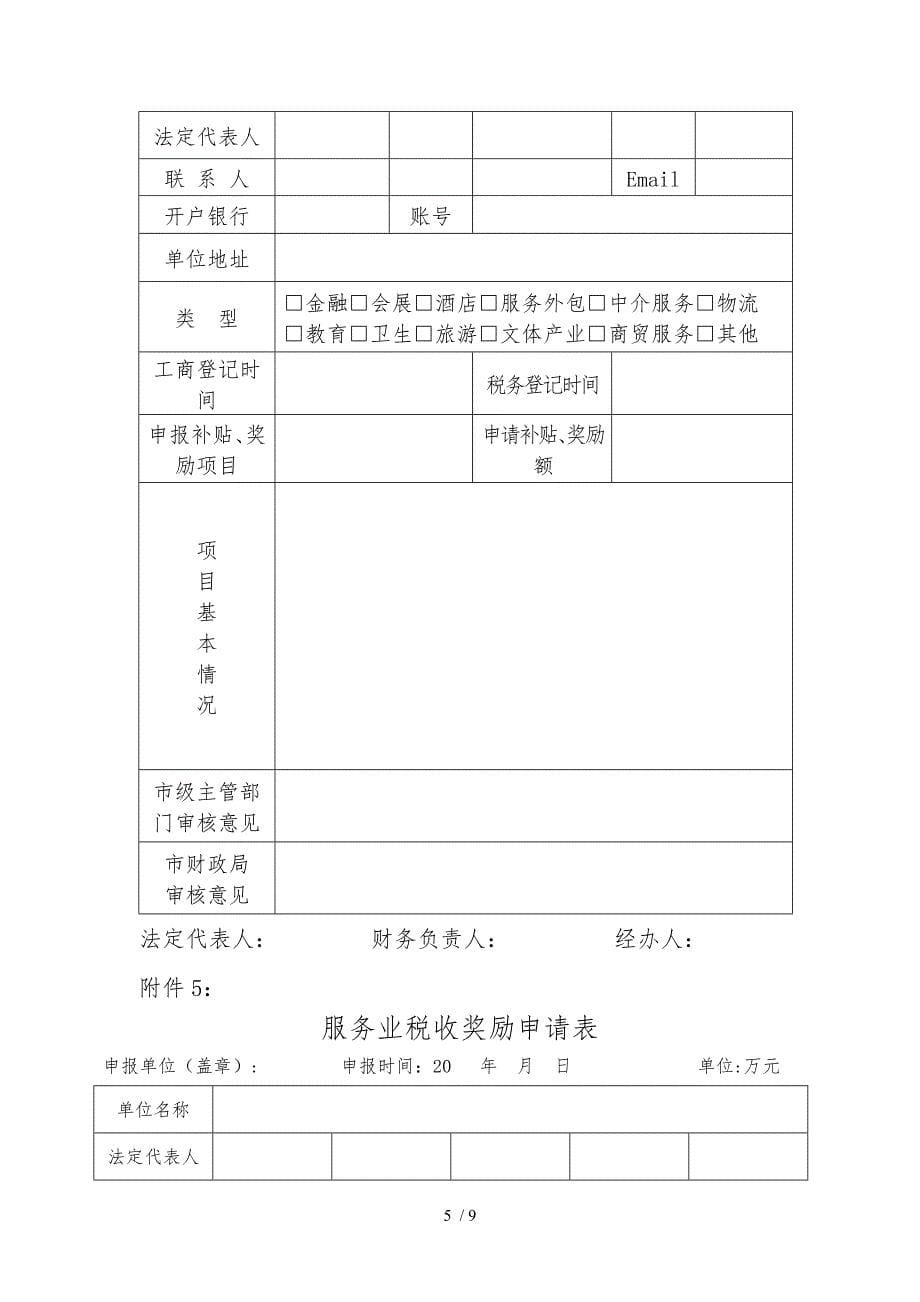 各类型申请表大全_第5页