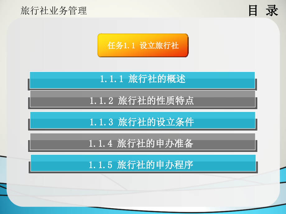 旅行社业务管理教学资料全书课件完整版ppt全套教学教程最全电子教案电子讲义_第2页