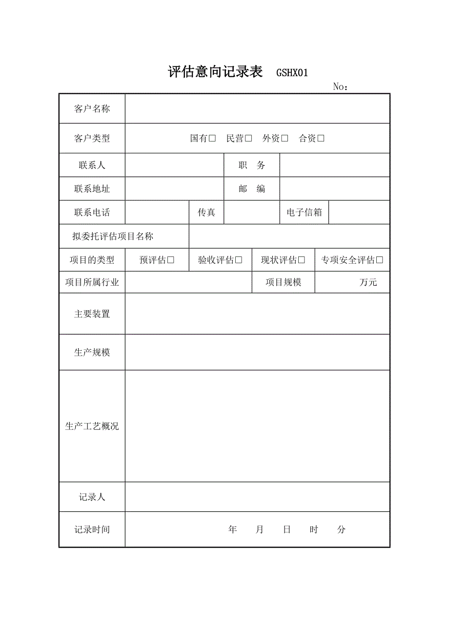 安全评价过程程序文件记录表.doc_第3页