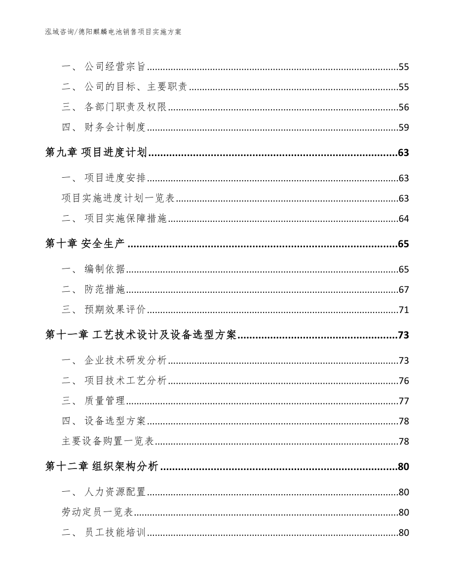 德阳麒麟电池销售项目实施方案_范文_第4页