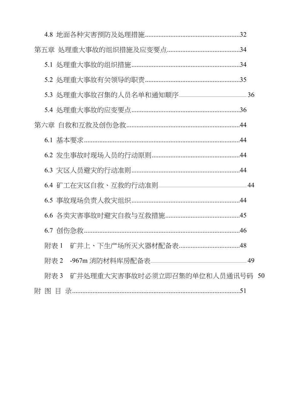 大型自动化矿井年度灾害预防与处理计划_第5页