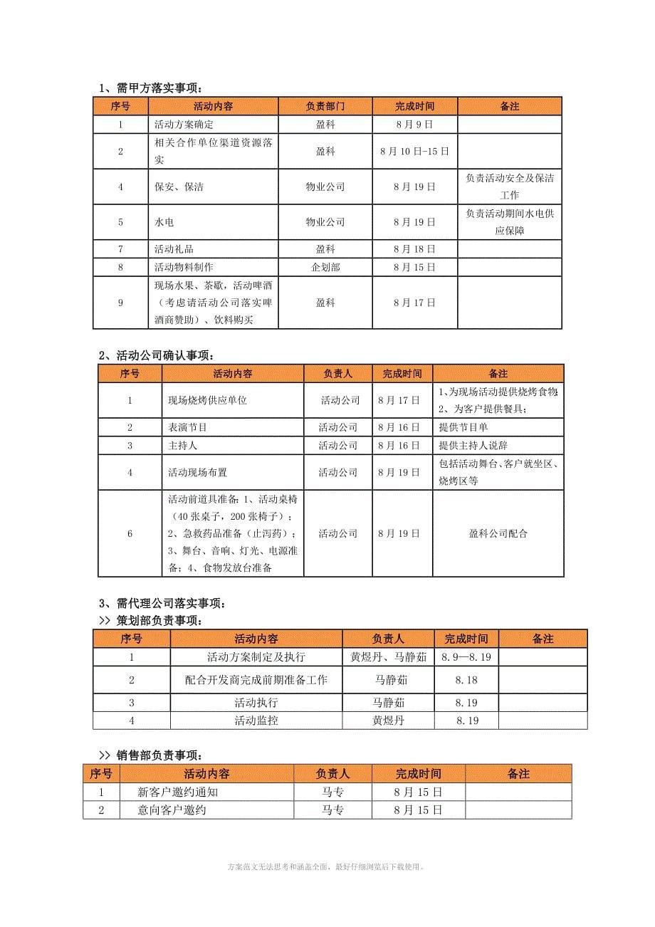 盈科梧桐山畔烧烤节活动方案_第5页