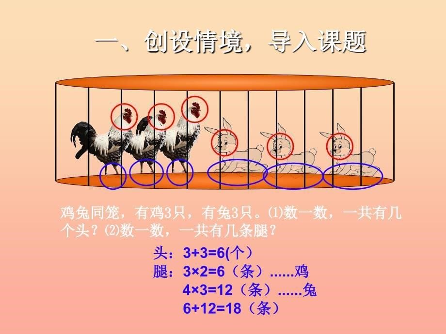 2022四年级数学下册9.1鸡兔同笼课件新版新人教版_第5页