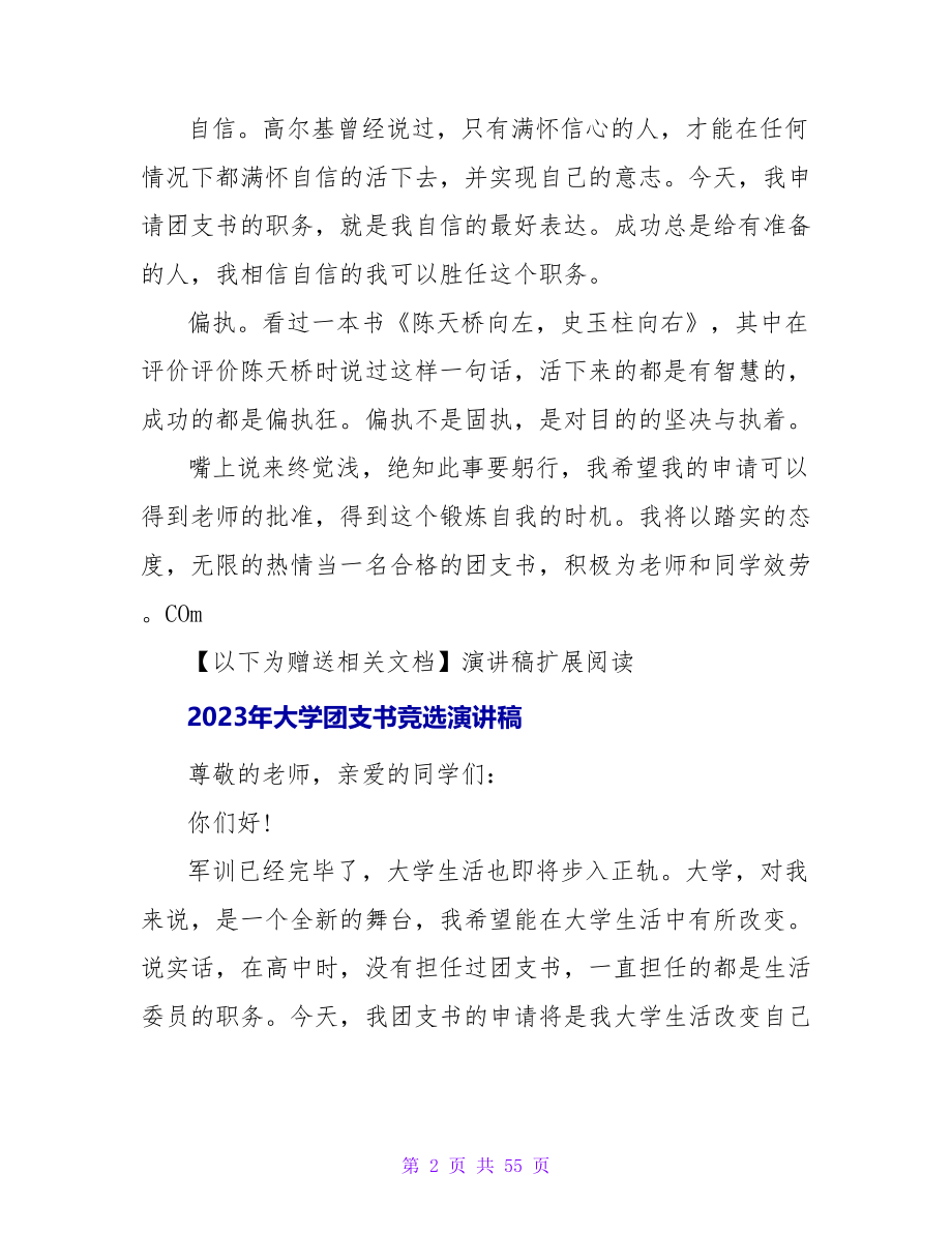 2023年大学团支书竞选演讲稿.doc_第2页