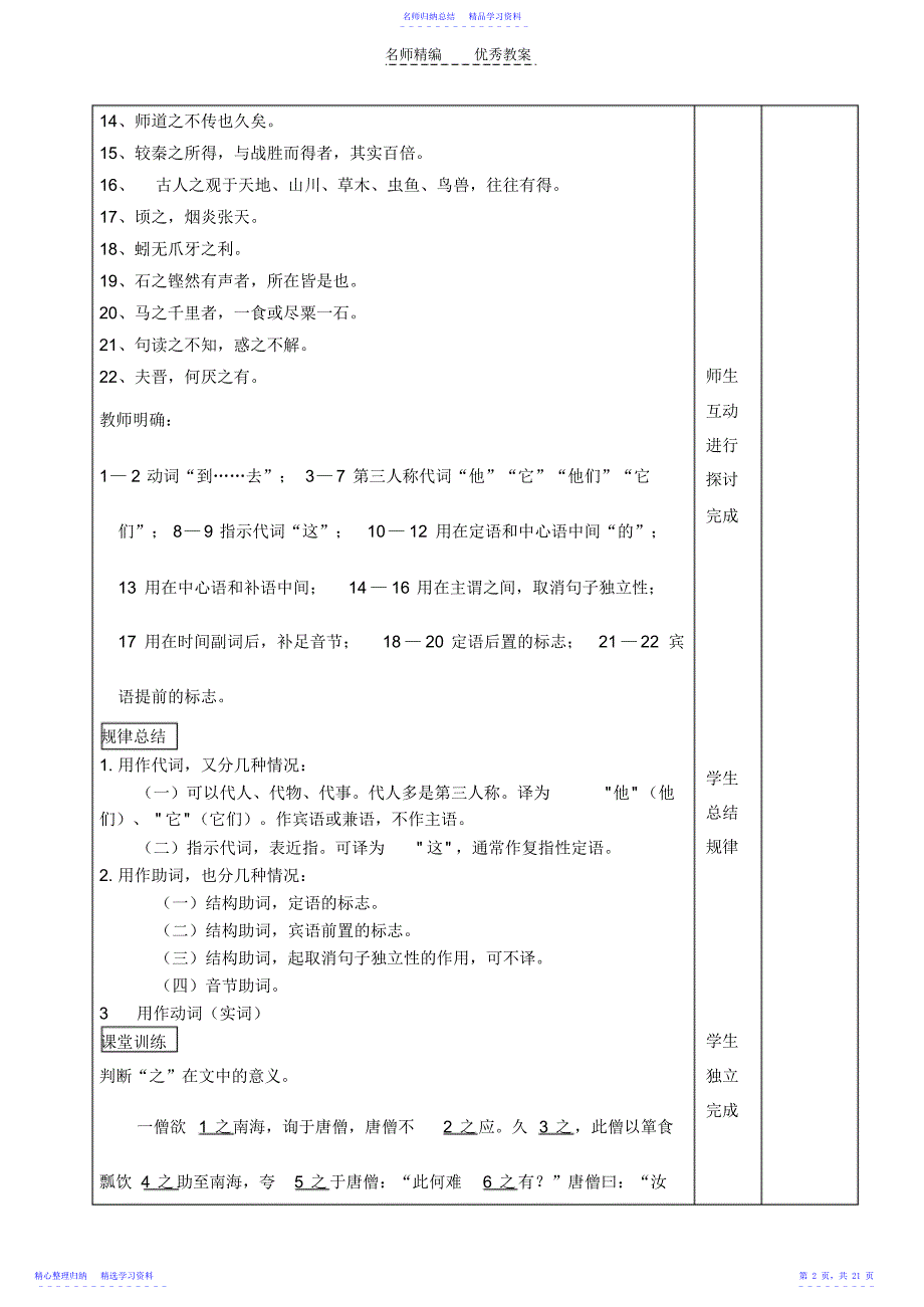 2022年《文言文—虚词》复习教案_第2页