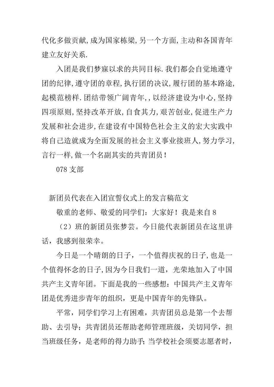 2023年新团员代表发言稿(5篇)_第2页