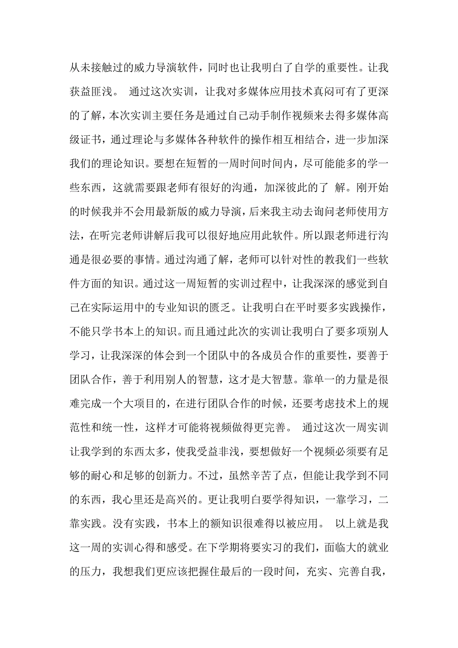 视频剪辑实训总结_第3页