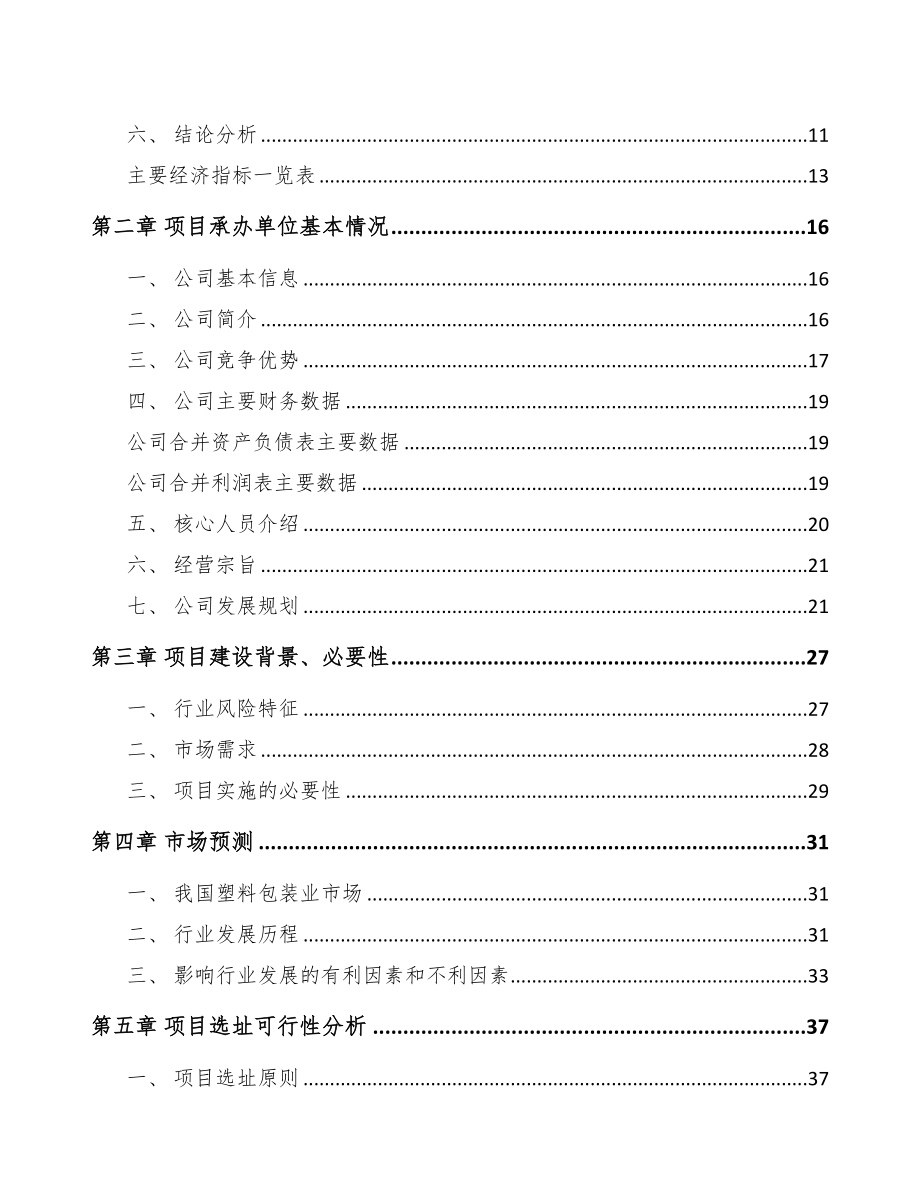 启东塑料包装材料项目可行性研究报告(DOC 82页)_第2页