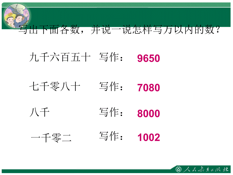 3新人教版四年级上第1单元大数的认识第3课时亿以内数的写法ppt课件_第2页