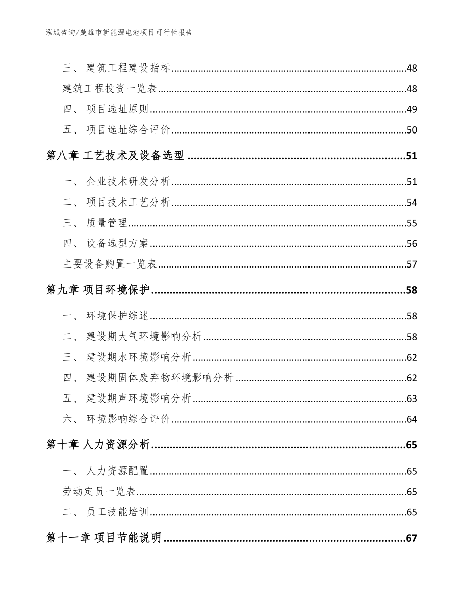 楚雄市新能源电池项目可行性报告【模板范文】_第4页