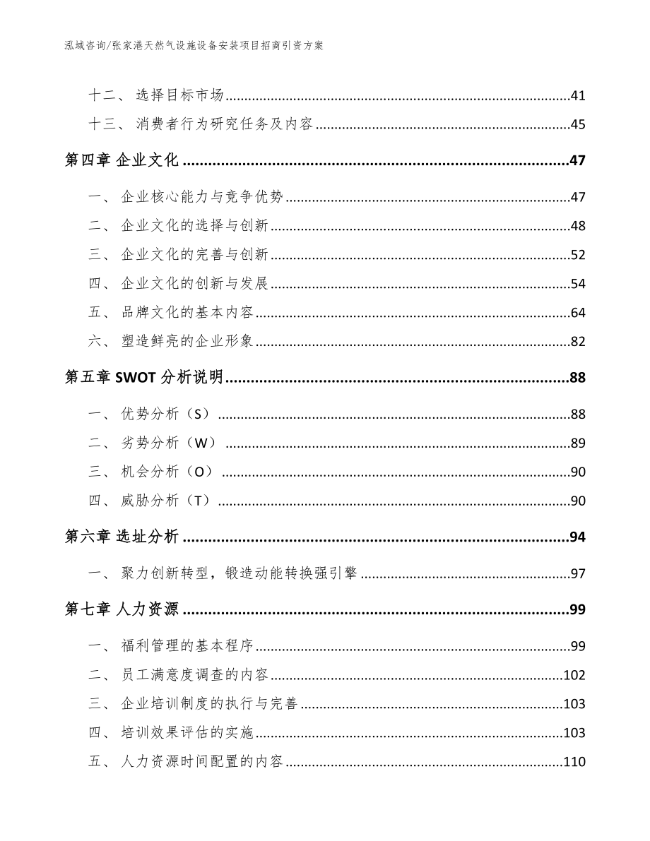 张家港天然气设施设备安装项目招商引资方案模板范文_第3页