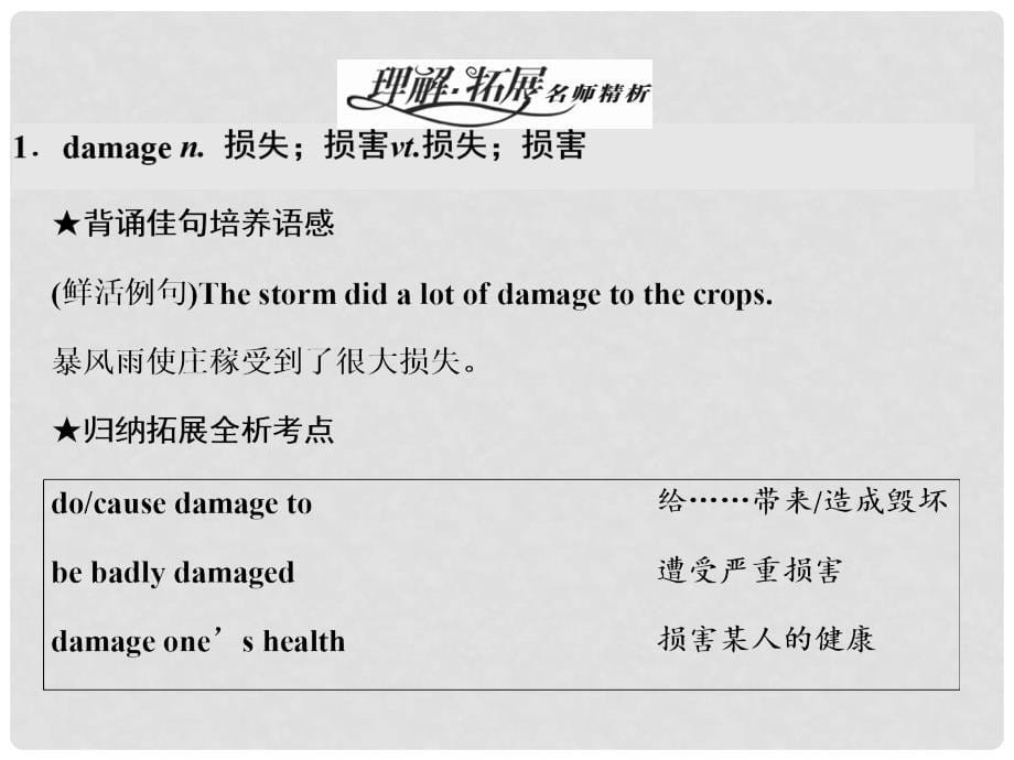 高中英语 Unit 4 Earthquakes Section ⅢLearning about Language &amp; Using Language课件 新人教版必修1_第5页