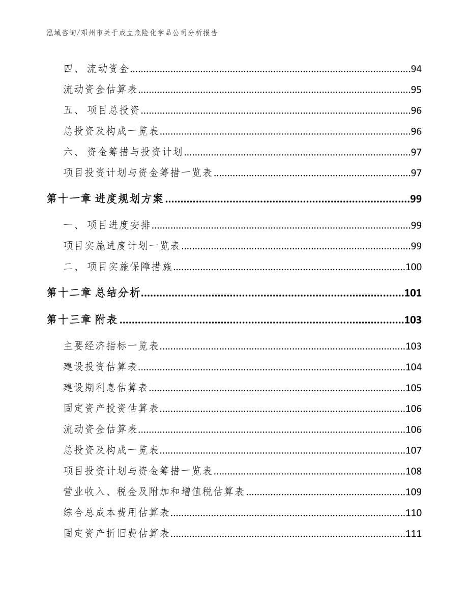 邓州市关于成立危险化学品公司分析报告【参考模板】_第5页