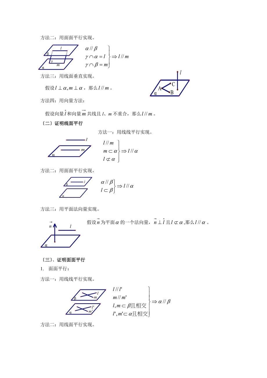 空间几何知识总结和题型总结_第5页