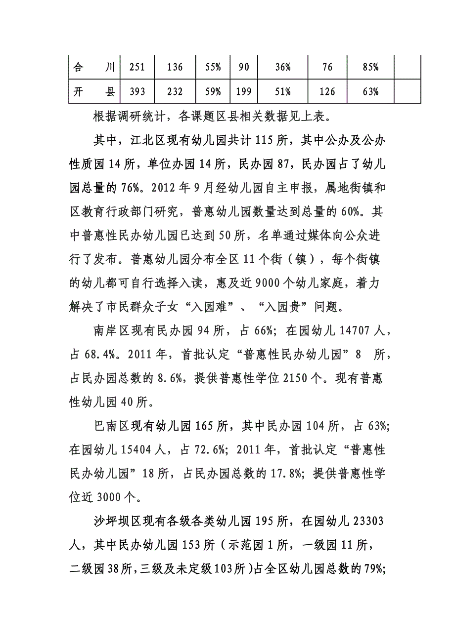 普惠性民办幼儿园调研报告_第2页