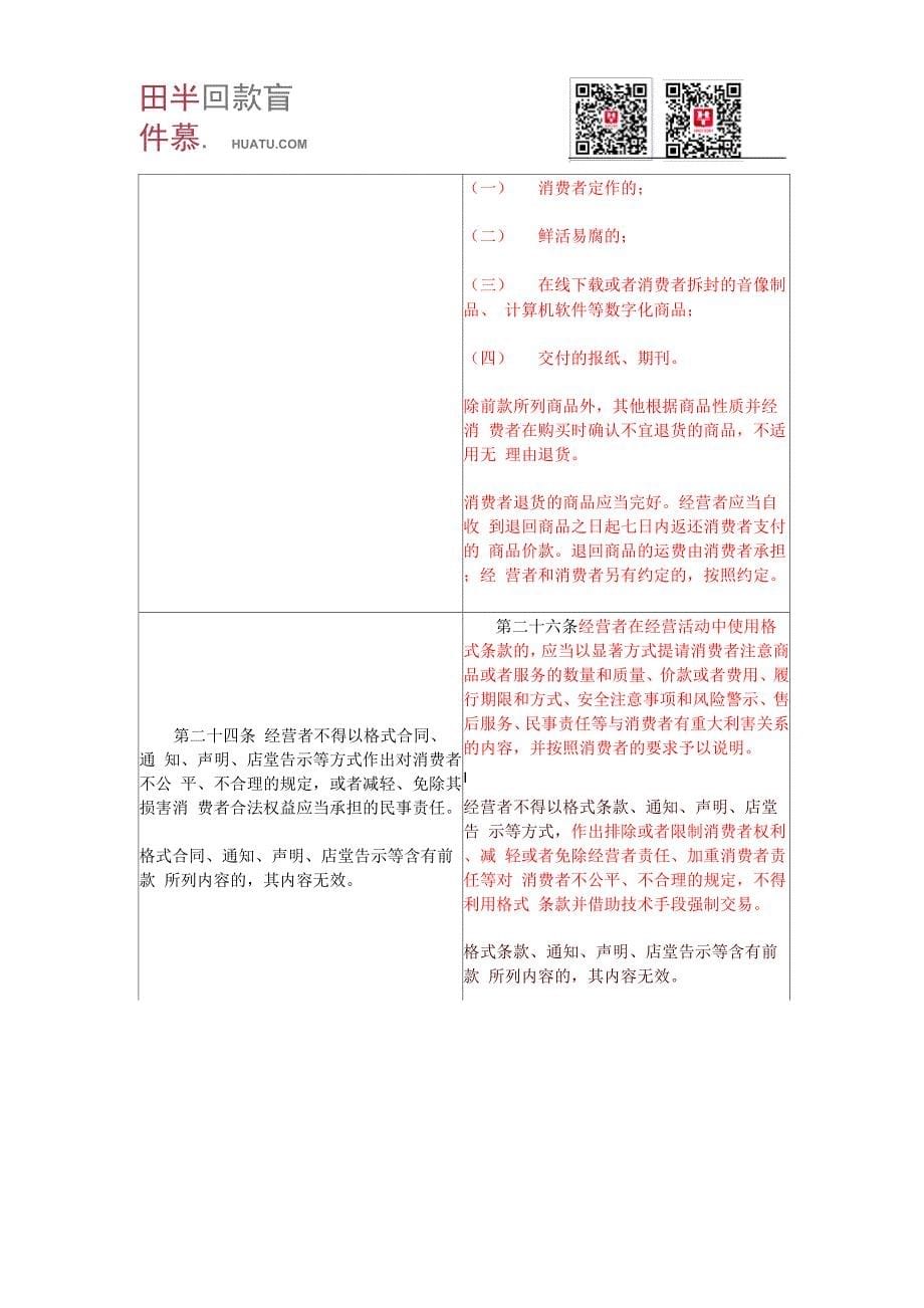 新旧《中华人民共和国消费者权益保护法》之比较_第5页