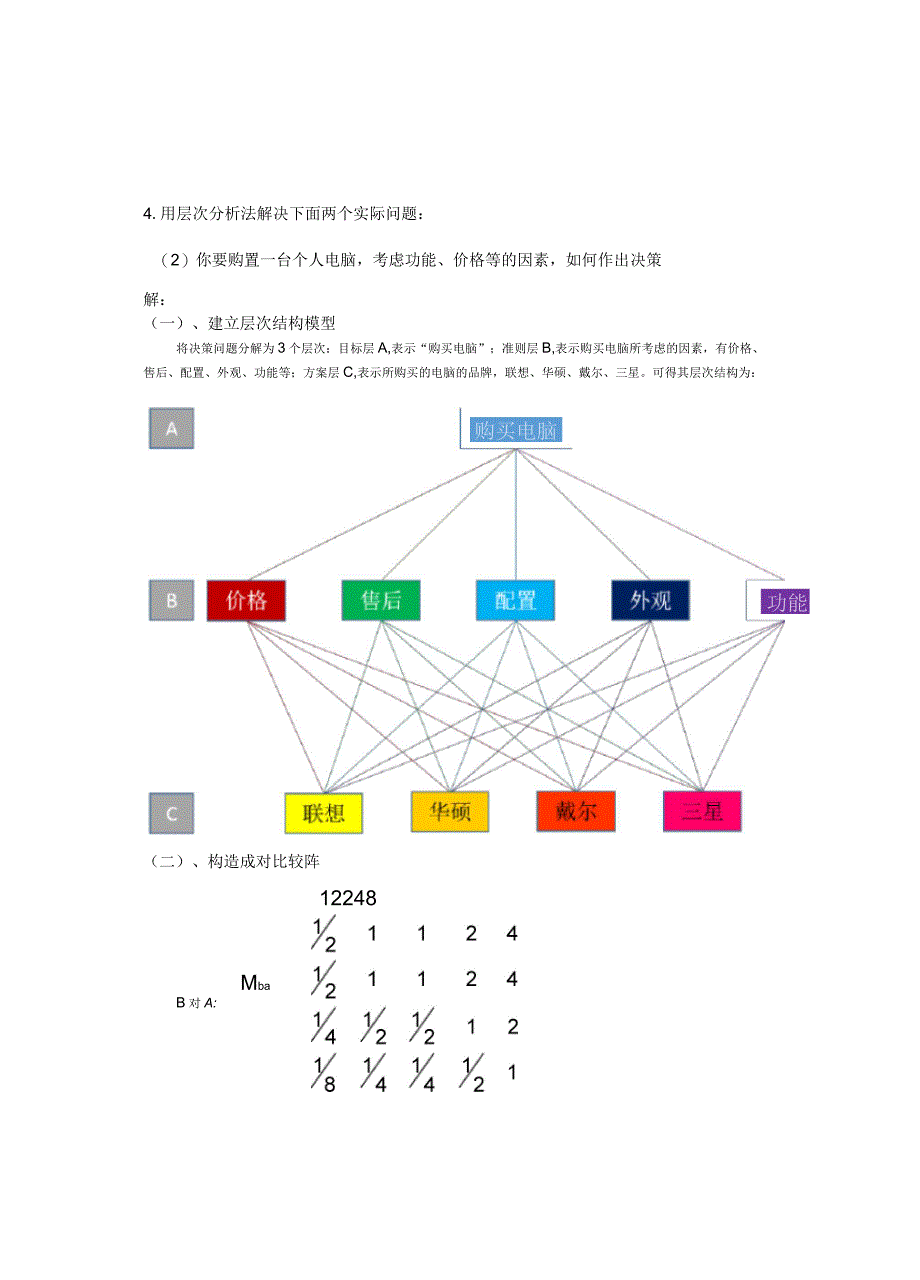 层次分析法购买电脑方案_第1页