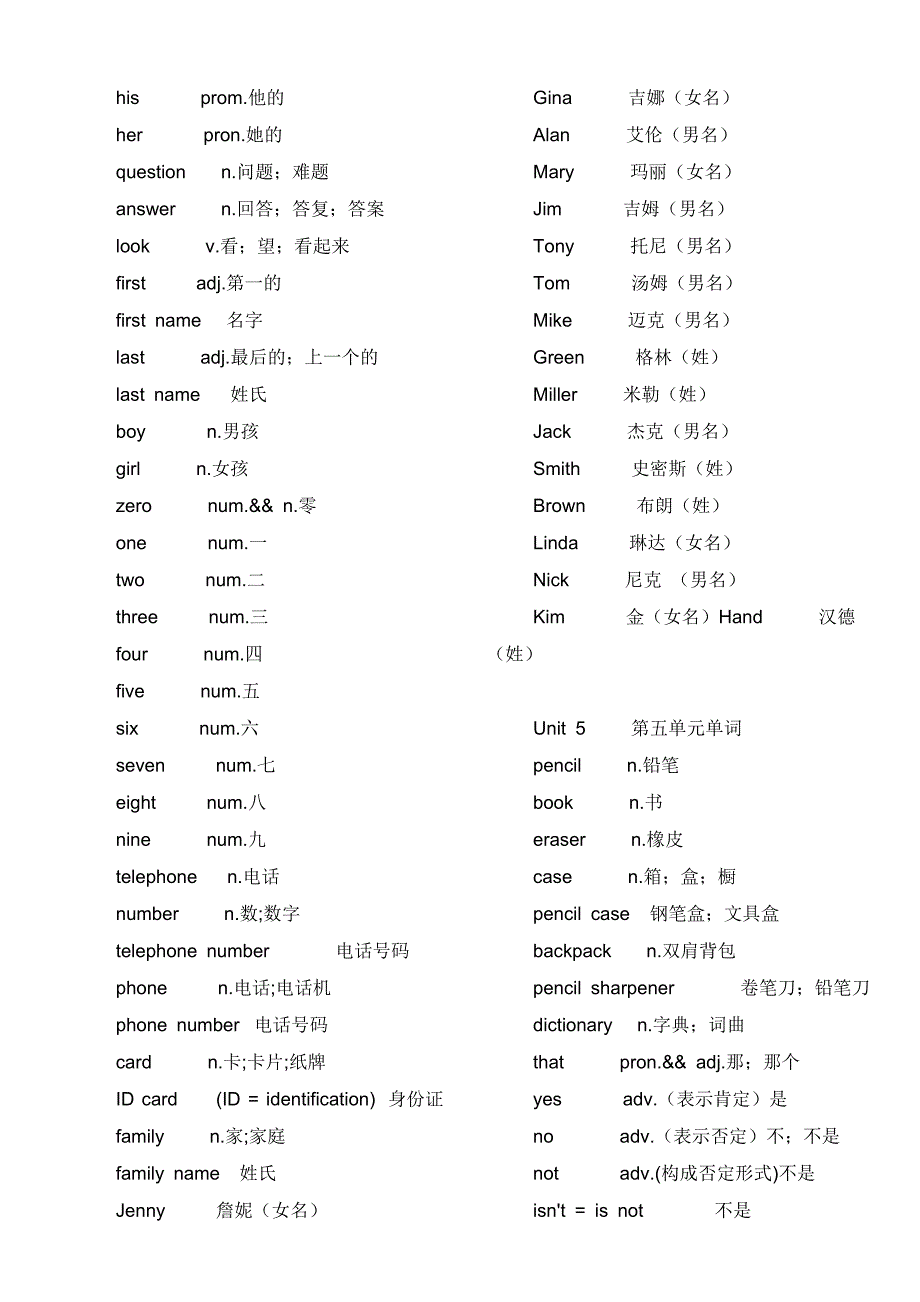 鲁教版六年级上下册英语单词_第3页