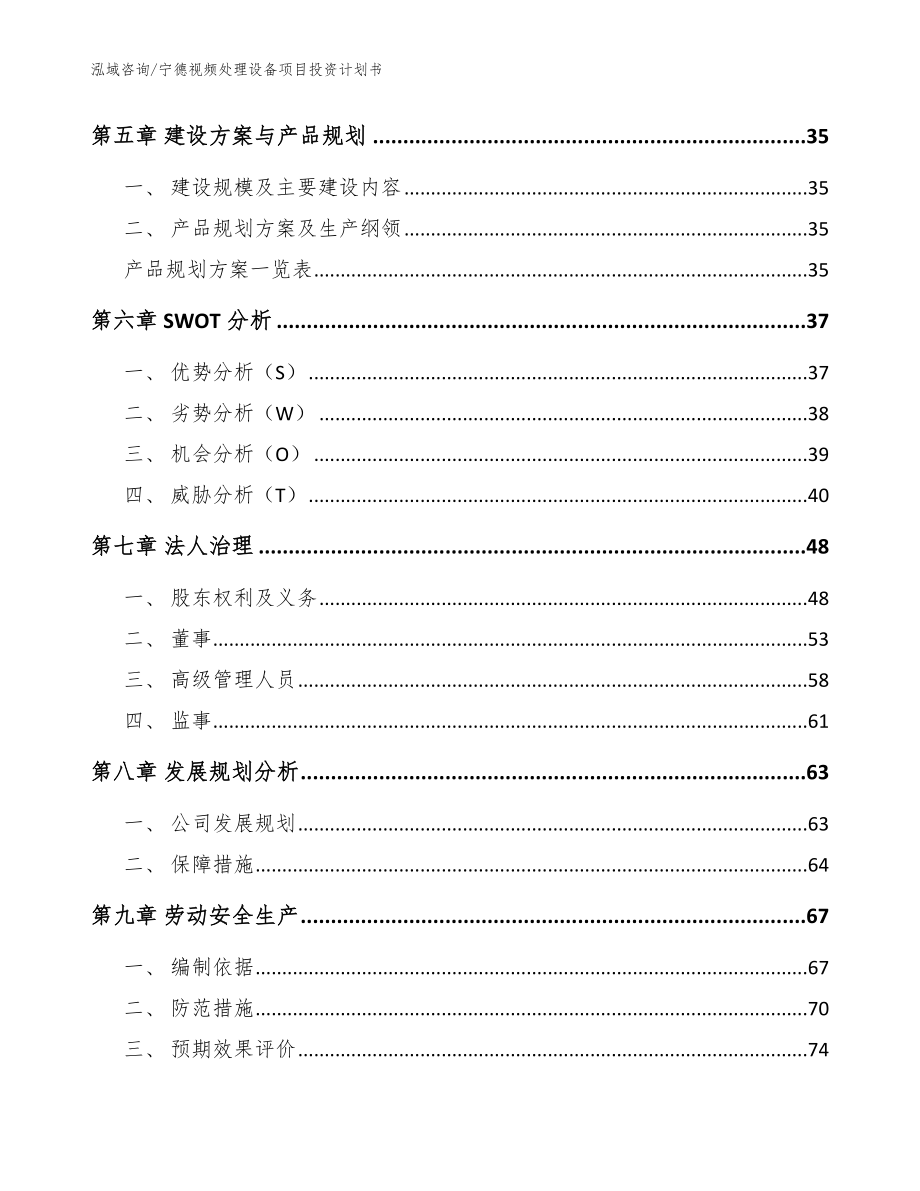 宁德视频处理设备项目投资计划书【范文】_第2页