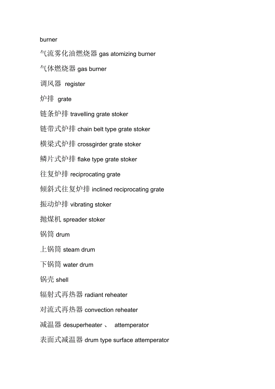 工业锅炉专业词汇英文术语_第4页