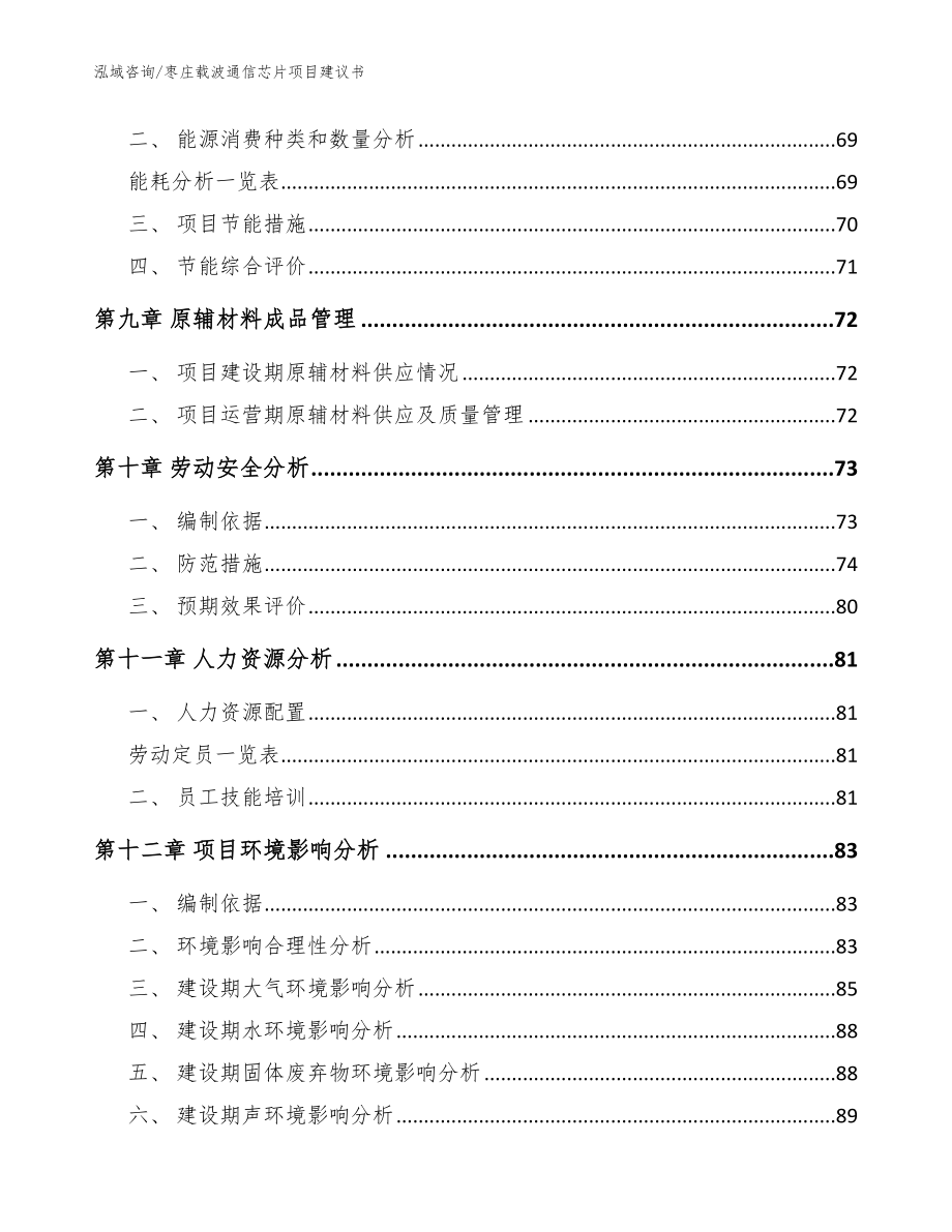 枣庄载波通信芯片项目建议书【参考范文】_第3页