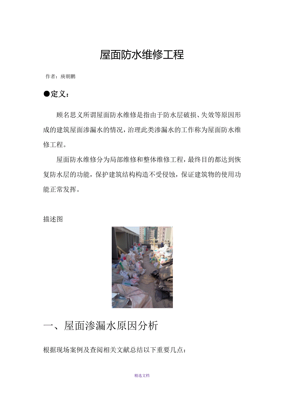 屋面防水维修工程_第1页