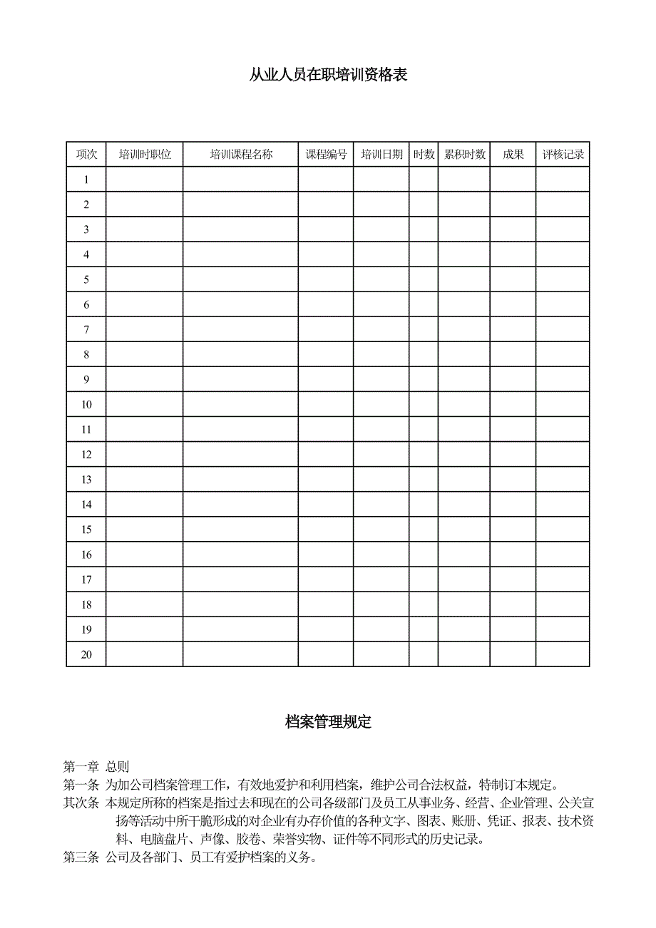 人力资源管理+12张表格_第1页