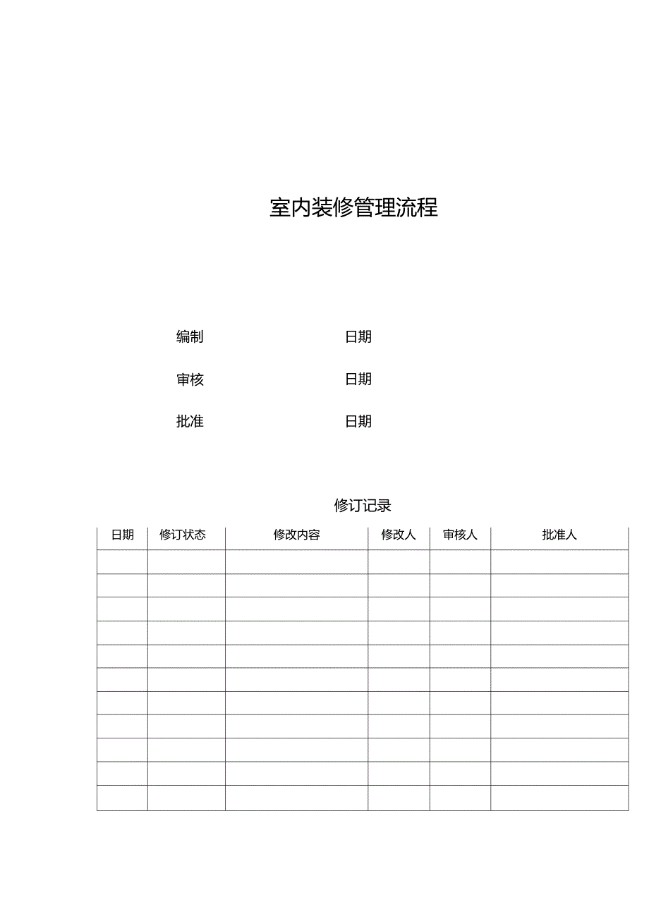 房地产开发公司室内装修管理流程142_第1页