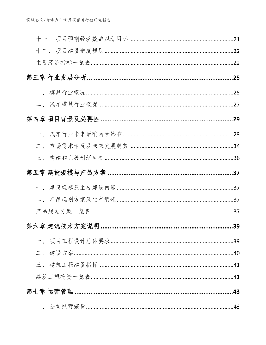 青海汽车模具项目可行性研究报告（模板参考）_第2页