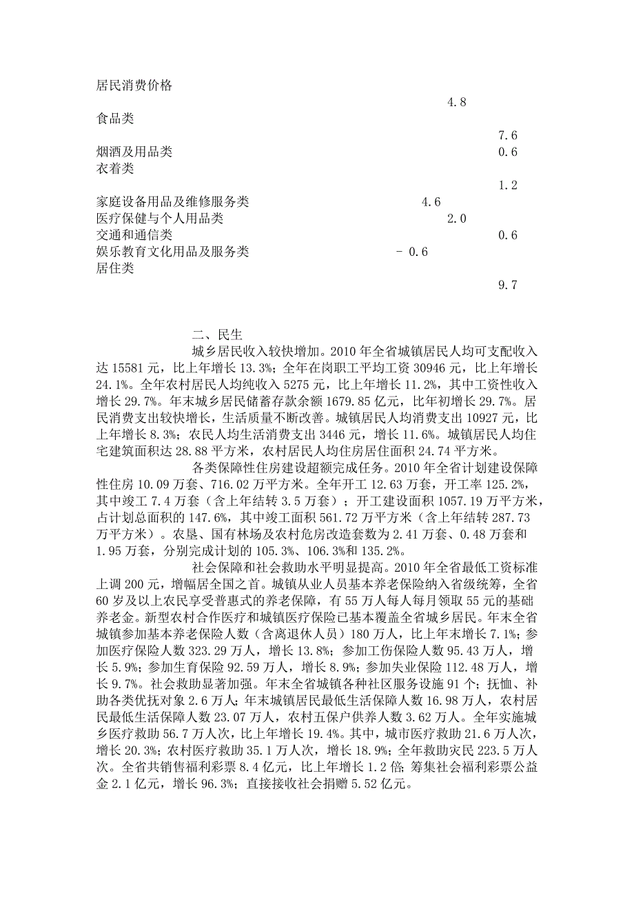 2010年海南省经济和社会发展统计公报.docx_第2页