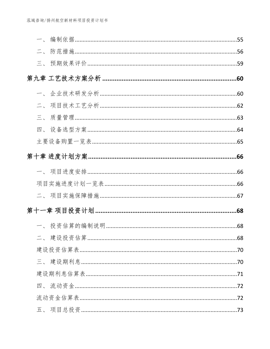 扬州航空新材料项目投资计划书_范文模板_第3页