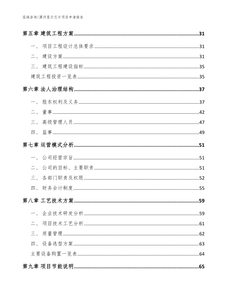 漯河显示芯片项目申请报告（模板范文）_第3页