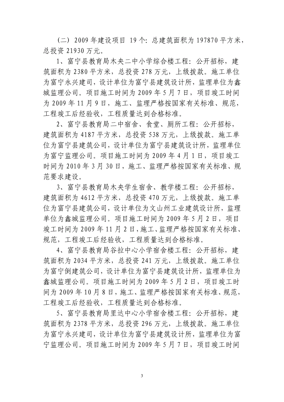 富宁县建设局关于开展工程建设领域突出问题专项治理自查自纠情况汇报_第3页