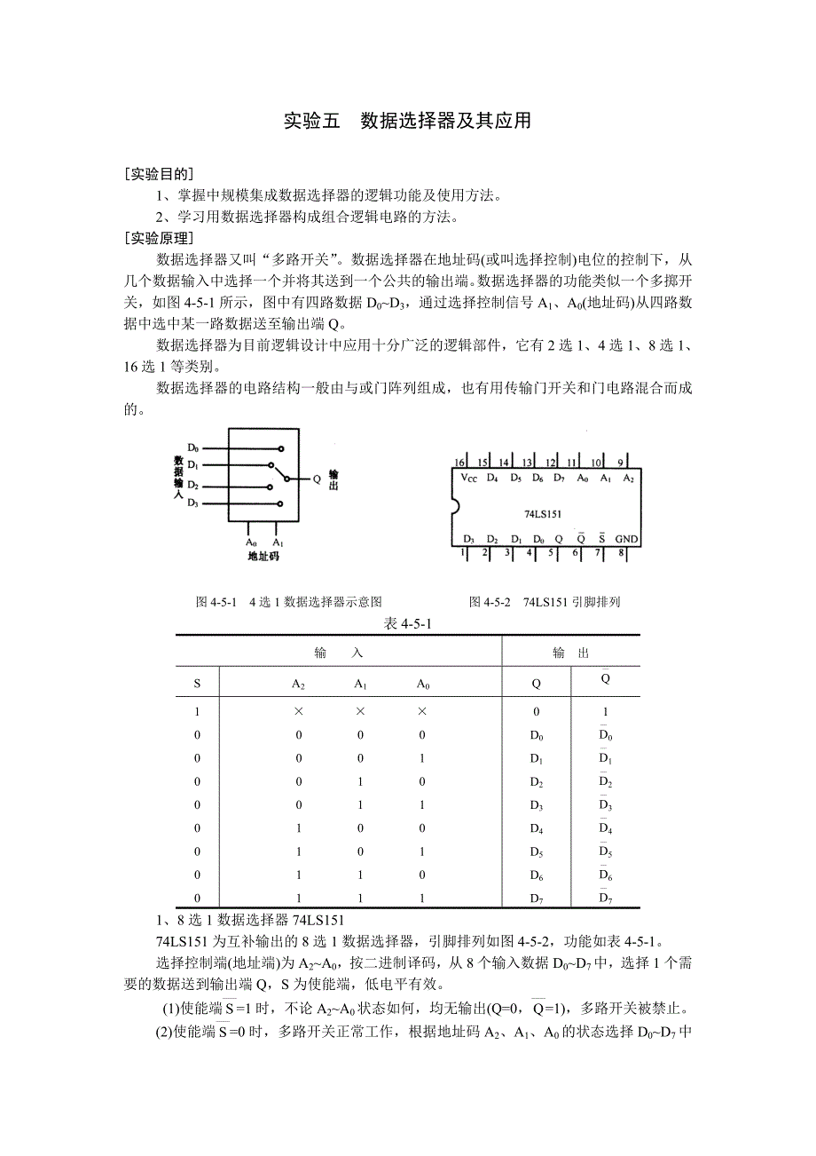 数据选择器及其应用_第1页
