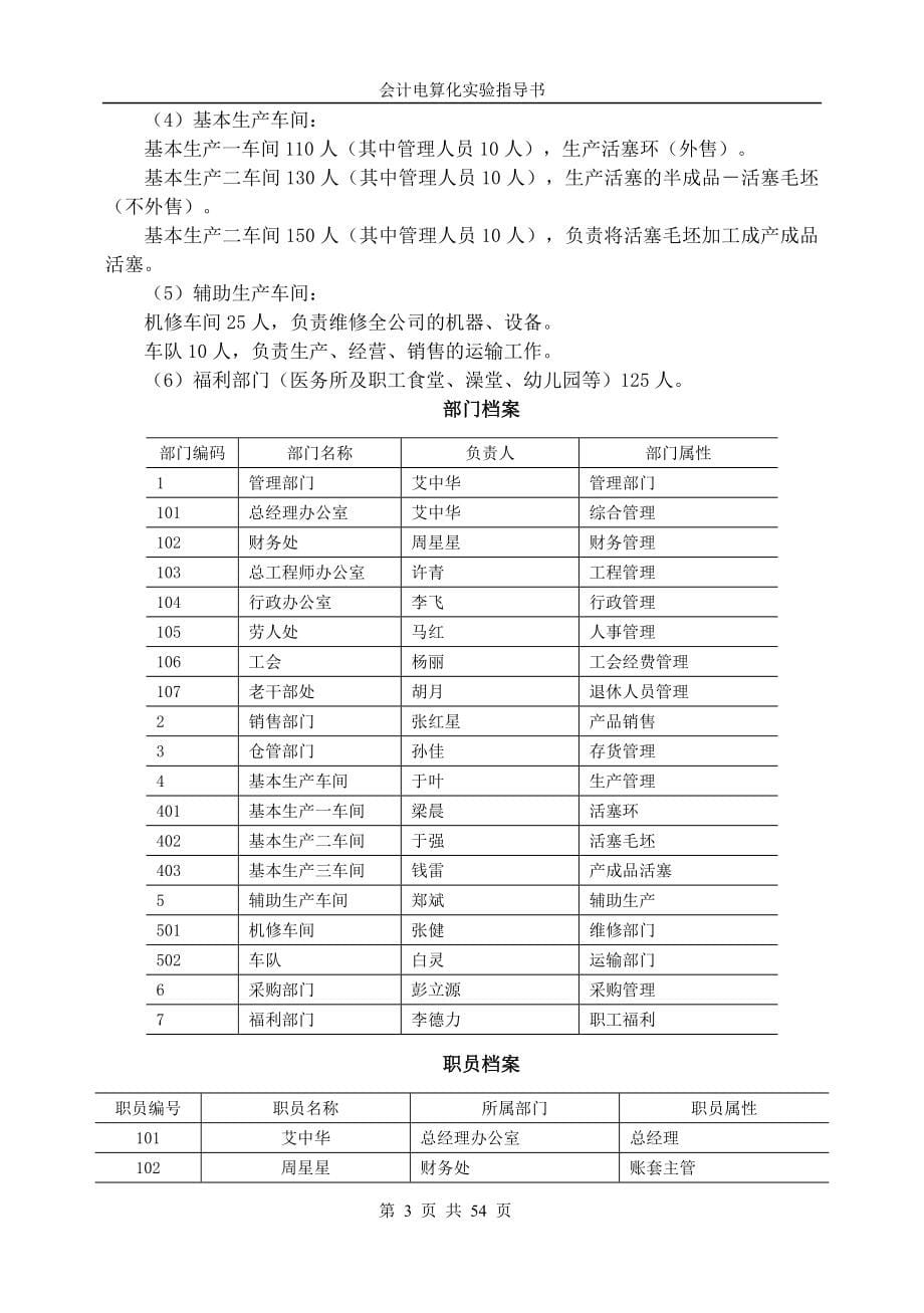 会计电算化实验指导书_第5页