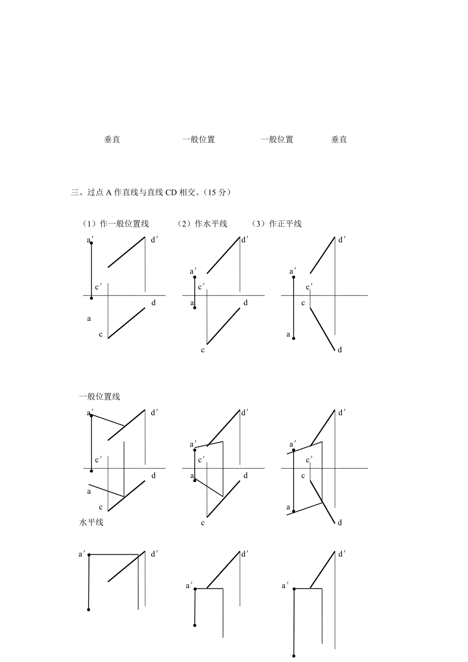 郑州大学现代远程教育《建筑制图》[试题]_第2页