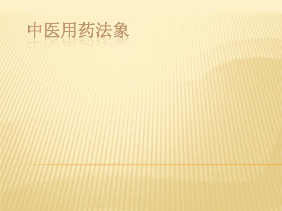 法相用药 用药法象PPT_第1页