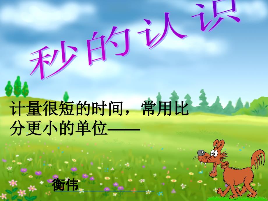 秒的认识衡伟_第1页