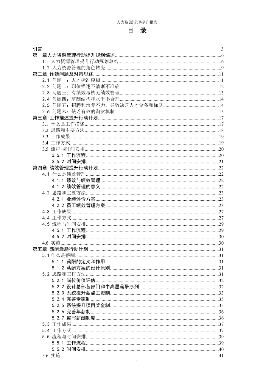 人力资源管理提升报告_第1页