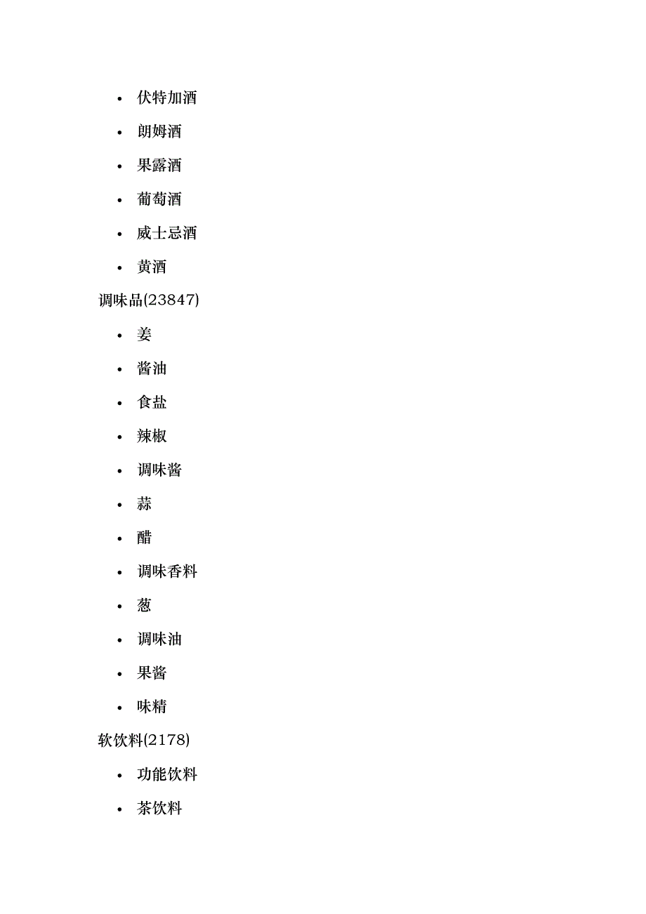 食品行业产品类别介绍_第3页