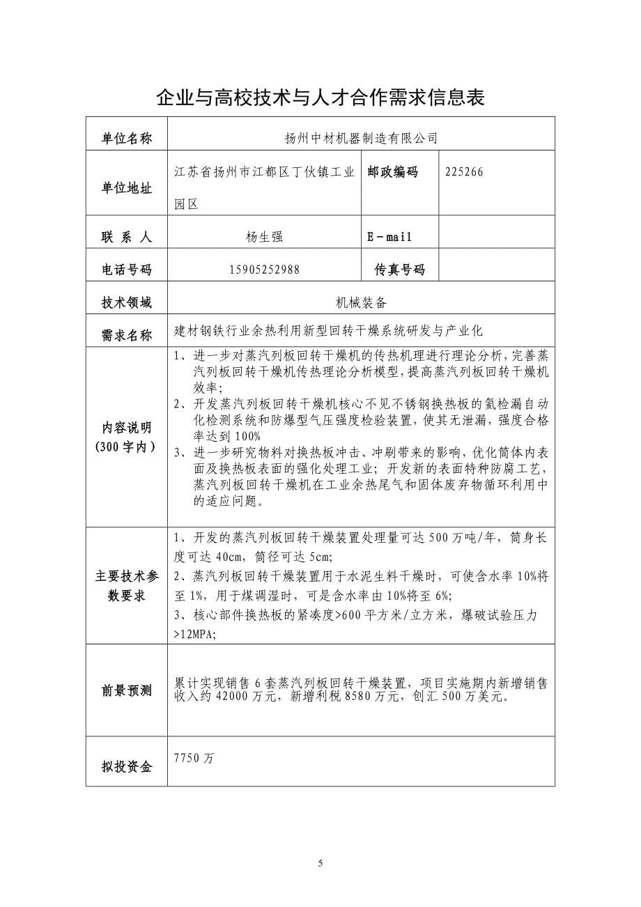 扬州市企业技术需求汇编_第5页