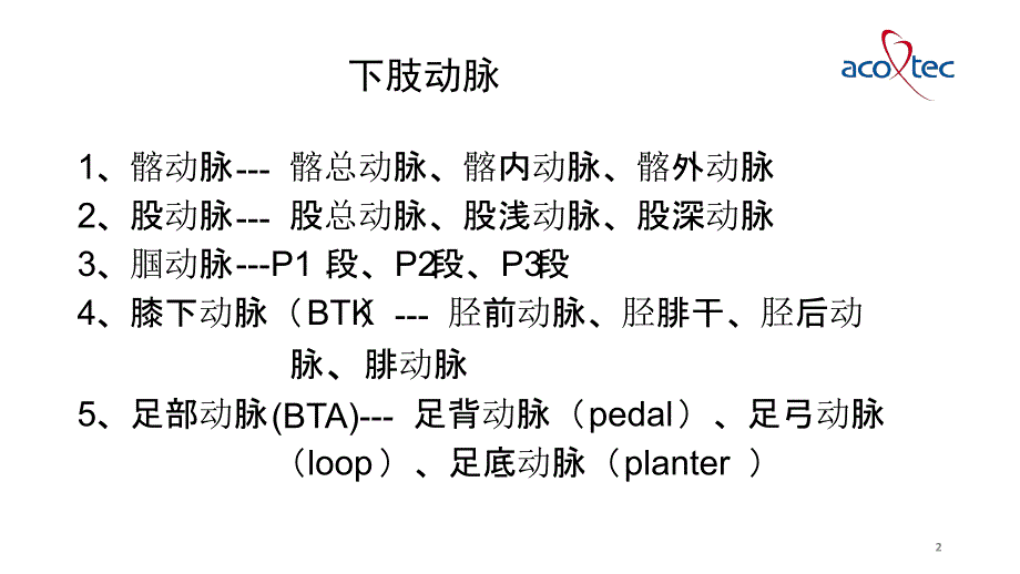 下肢动脉介入手术常用器械参考幻灯片课件_第2页