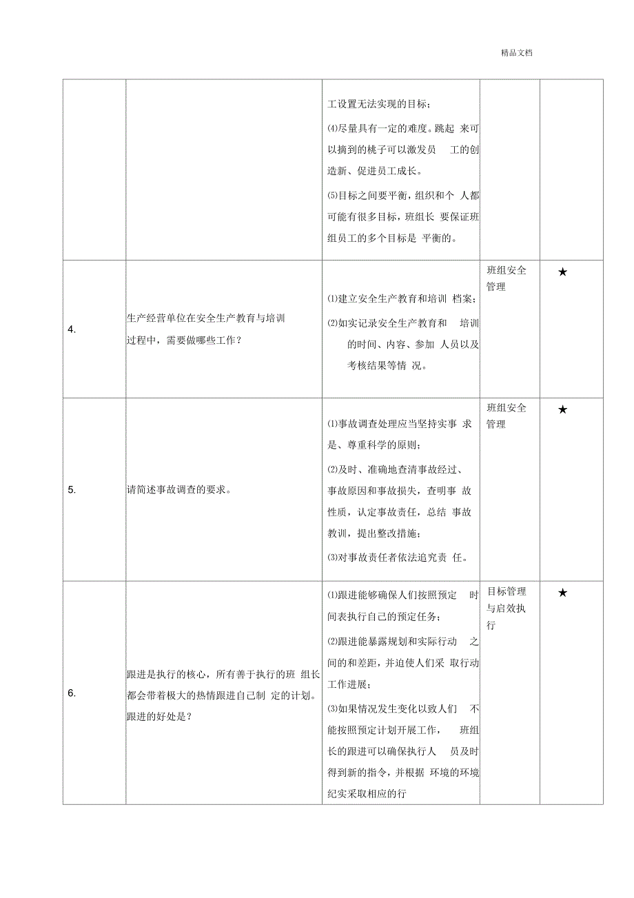 班组长竞聘试题(简答试题(通用))_第2页