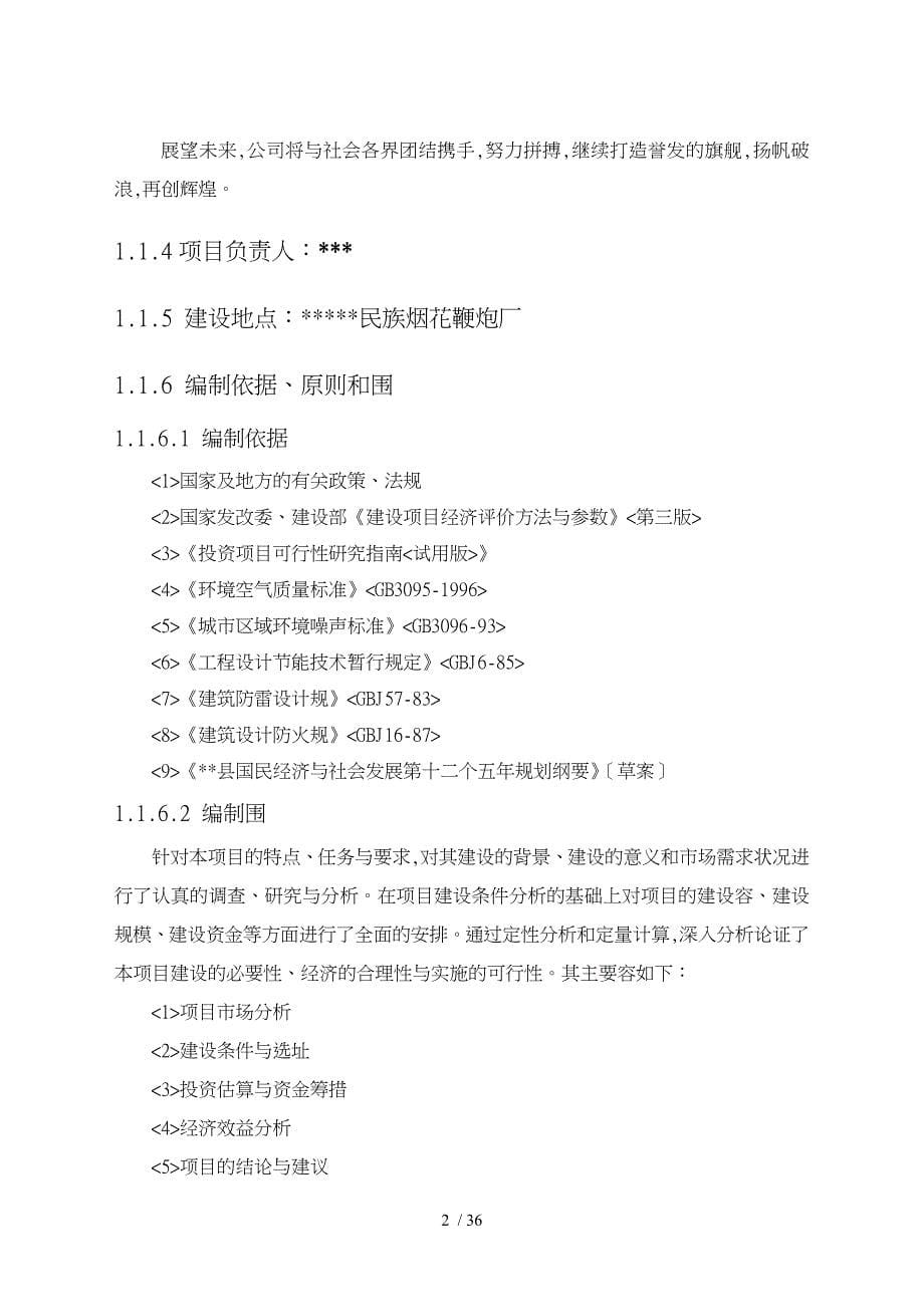 新型环保安全鞭炮生产扩建项目投资可行性实施报告究报告_第5页