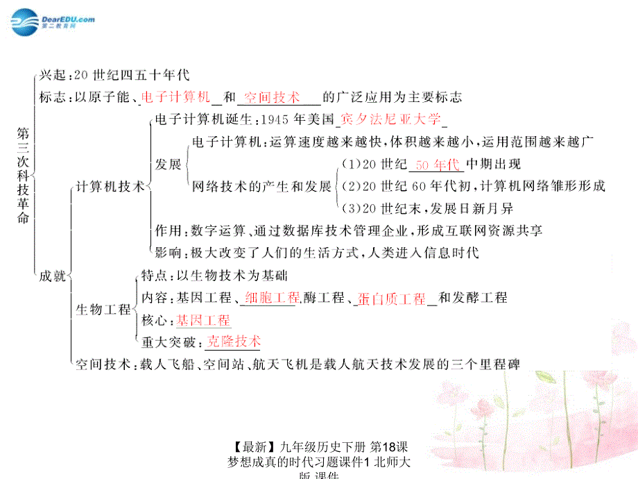 最新九年级历史下册第18课梦想成真的时代习题课件1北师大版课件_第2页