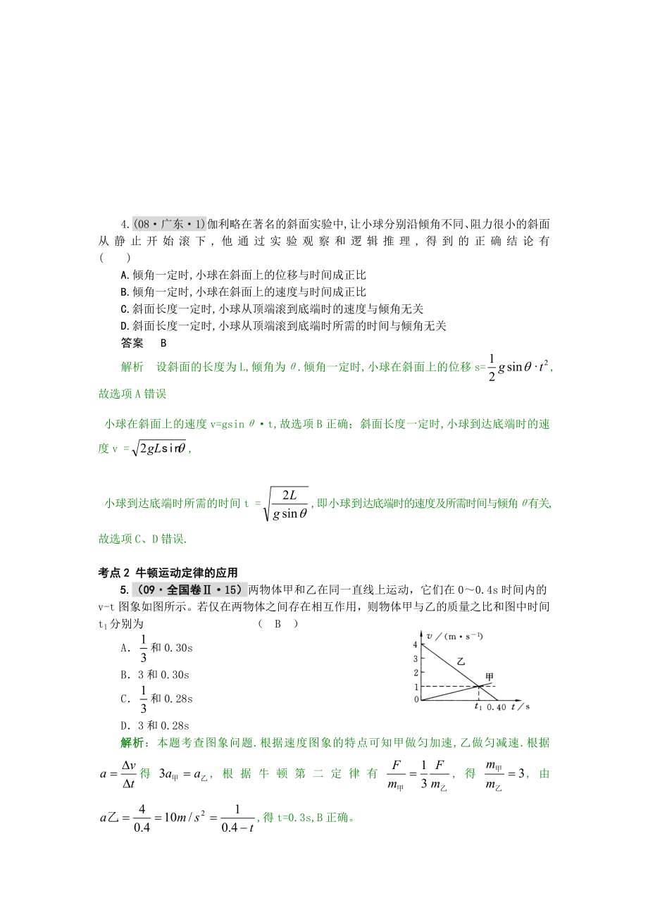 高考题组●_牛顿运动定律.doc_第2页